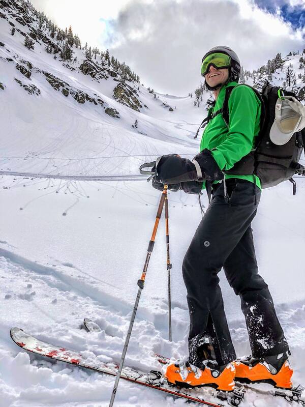 Brian backcountry skiing