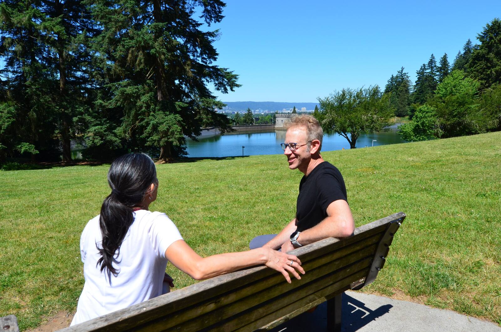 A viewpoint over Portland from Mt. Tabor, where sessions happen